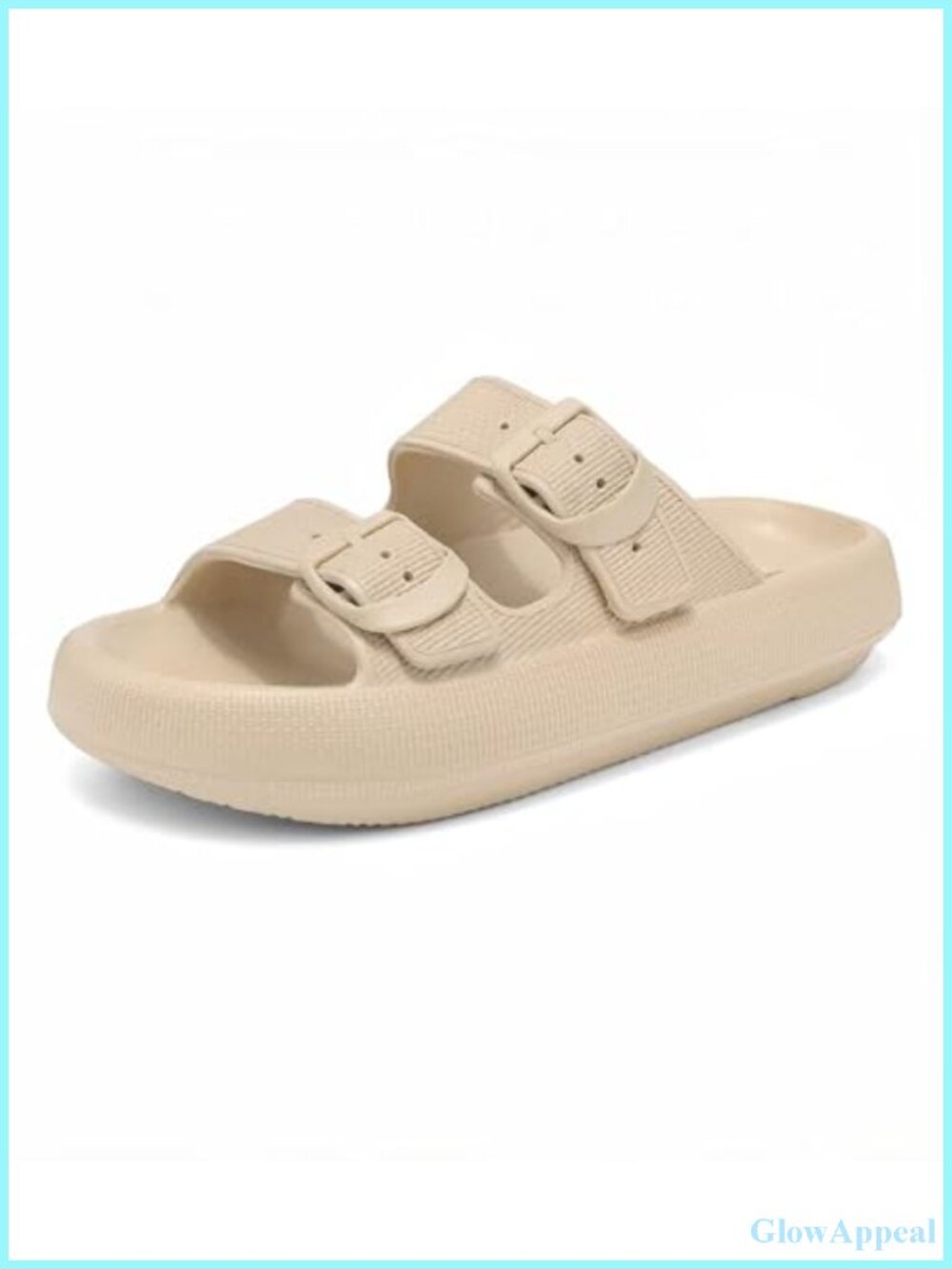 EVA Slide Sandals Platform Double Buckle Adjustable Comfort Recovery Slippers